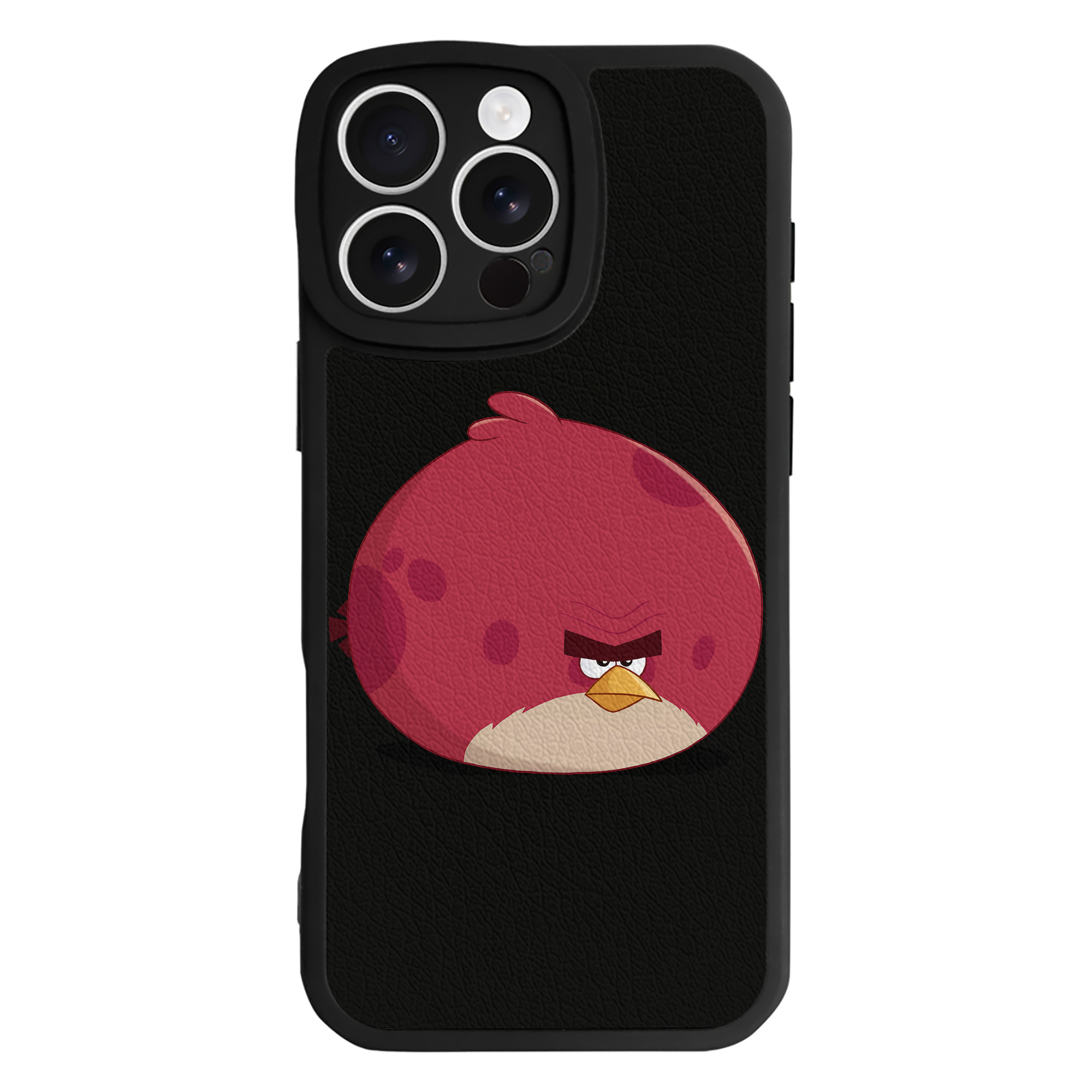 （画像用） Angry Birds アングリーバード 【iPhone 16シリーズ対応】シリコンスマホケース（レザー調） 材質：シリコン